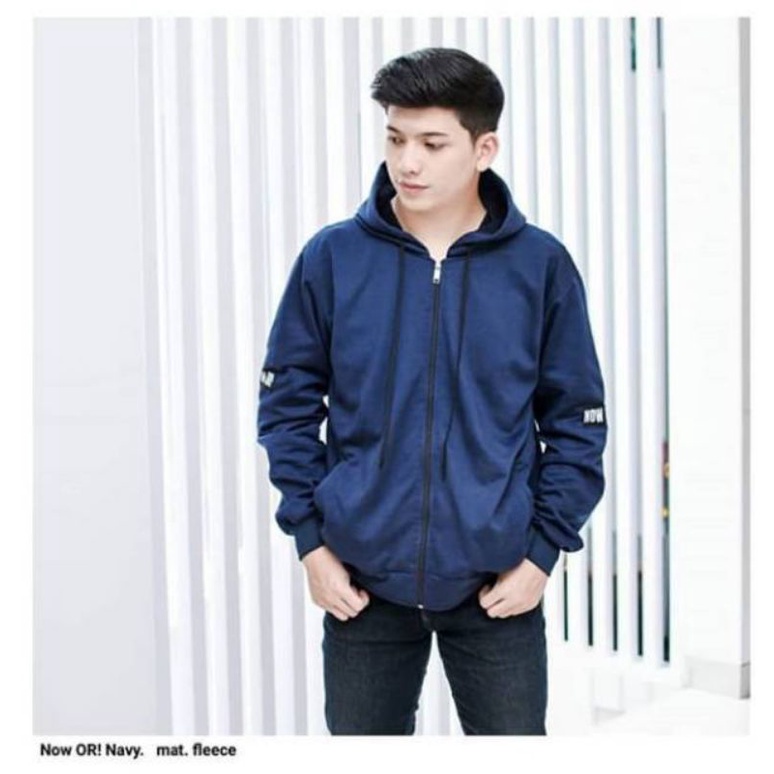 JAKET SWEATER NOW ORI ZIPPER, JAKET SWITER PRIA