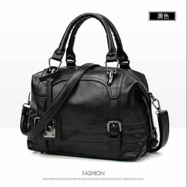 Tas Wanita Slempang Kulit Besae TAS551 Black Hitam