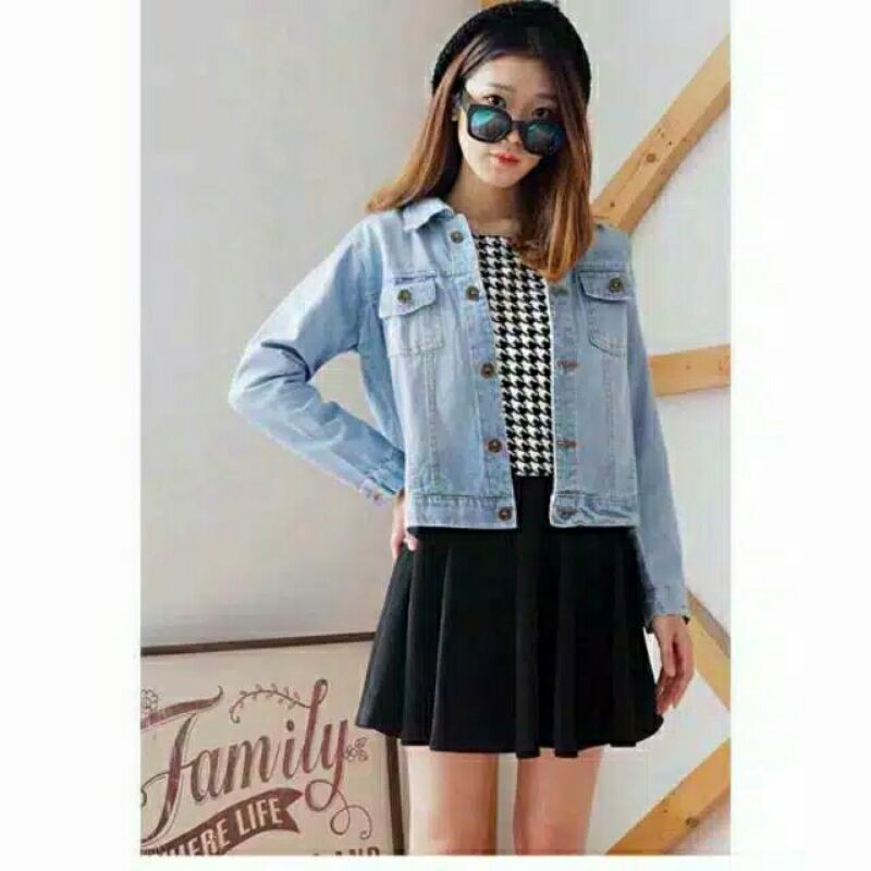 JACKET CROPTY  /  JACKET JEANS WANITA