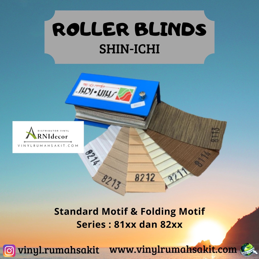 Roller Blind SHIN-ICHI Standard Motif 783X-Roller Blinds Chain System