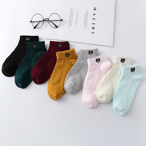 006 KAOS KAKI ANKLE KAUS KAKI IMPORT MURAH KAOS KAKI SEMATA KAKI / MOTIF LINE LUCU-5