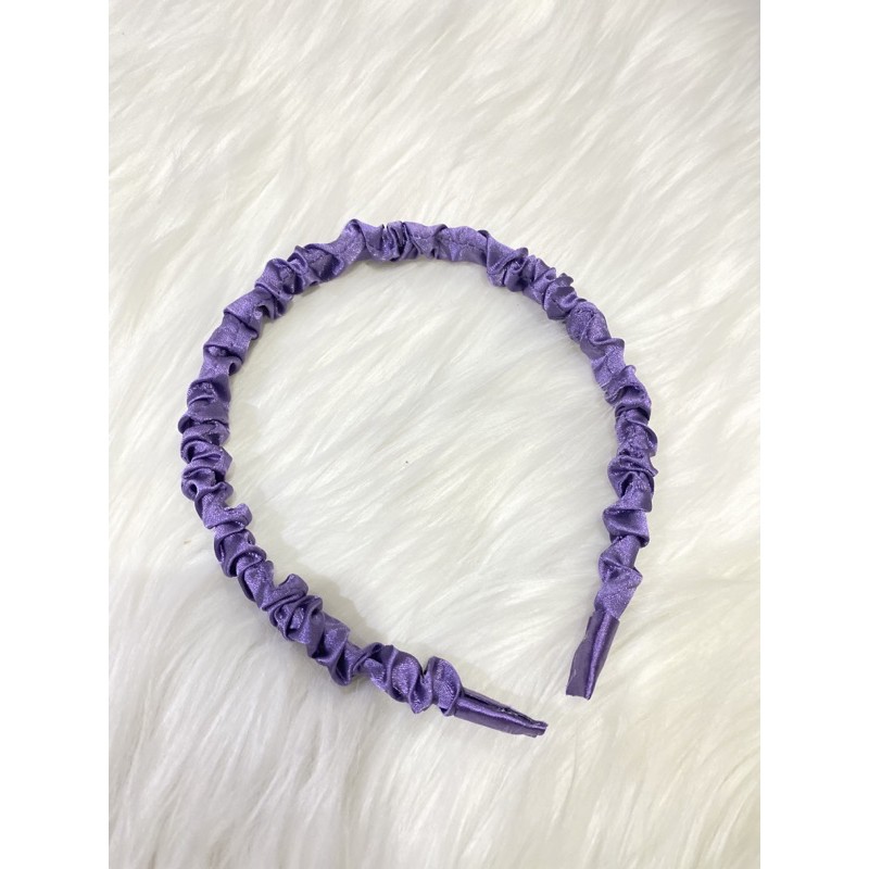 Bando scrunchie korea-Ungu tua scrunchie
