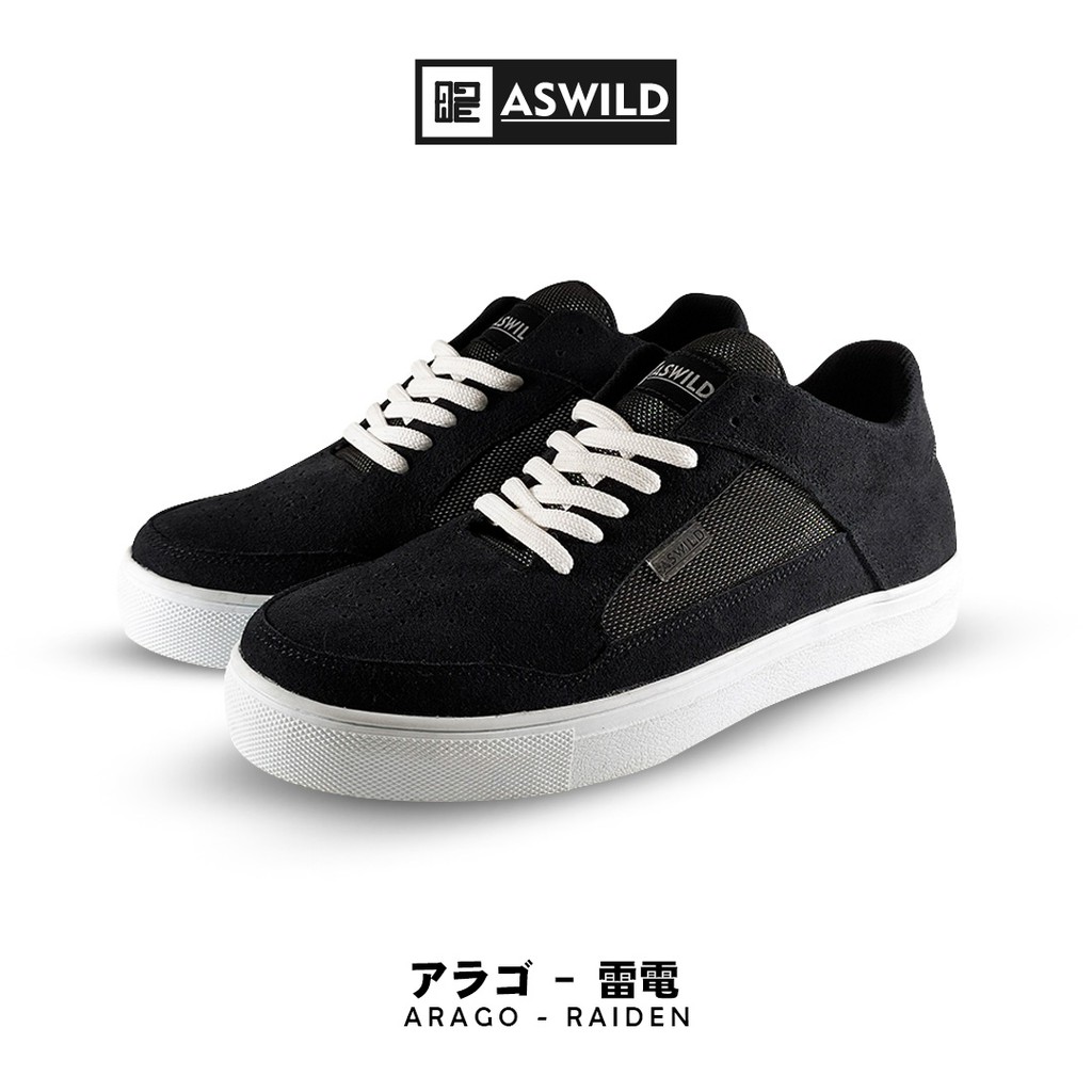 Aswild Store - Raiden Grey | Black | Navy | Kombinasi | Sepatu Pria | Sneakers