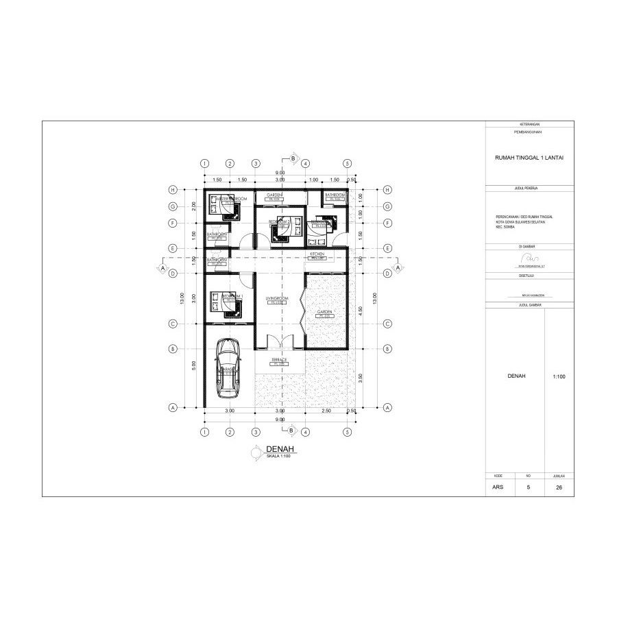 Jasa Gambar Denah Rumah / Jasa Desain Rumah / Denah rumah