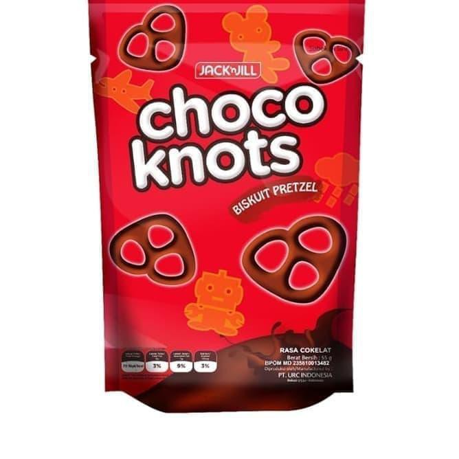 

Terlaris! Jack & Jill Choco Knots Biskuit Pretzel 55 Gram