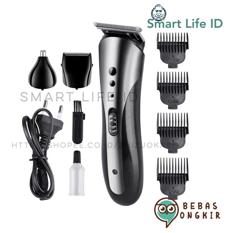 Kemei KM 1407 1409 1506 Alat Cukur Rambut Cukuran Kumis Jenggot Hair Clipper Professional Kemei