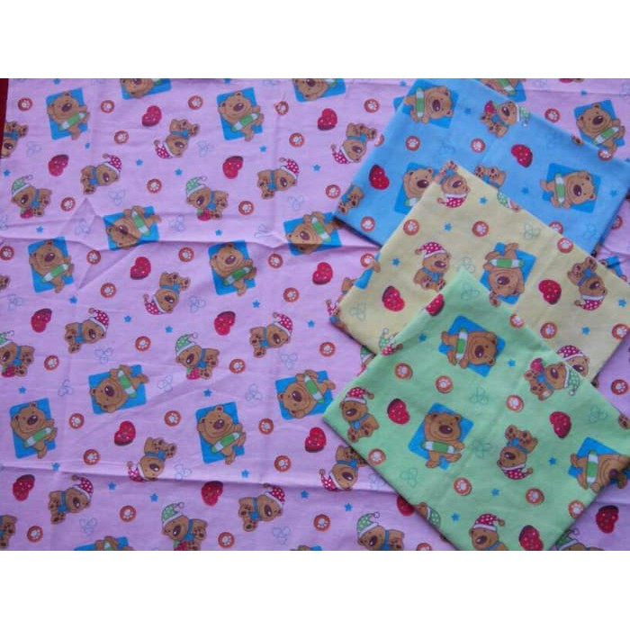 3pcs bedong bayi lembut motif lucu