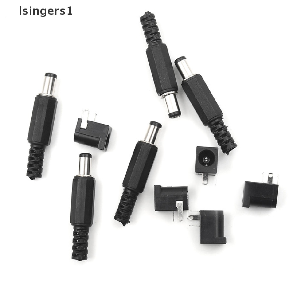 (lsingers1) 5 Set Jack Power DC-005 Male + Female 5.5x2.1mm