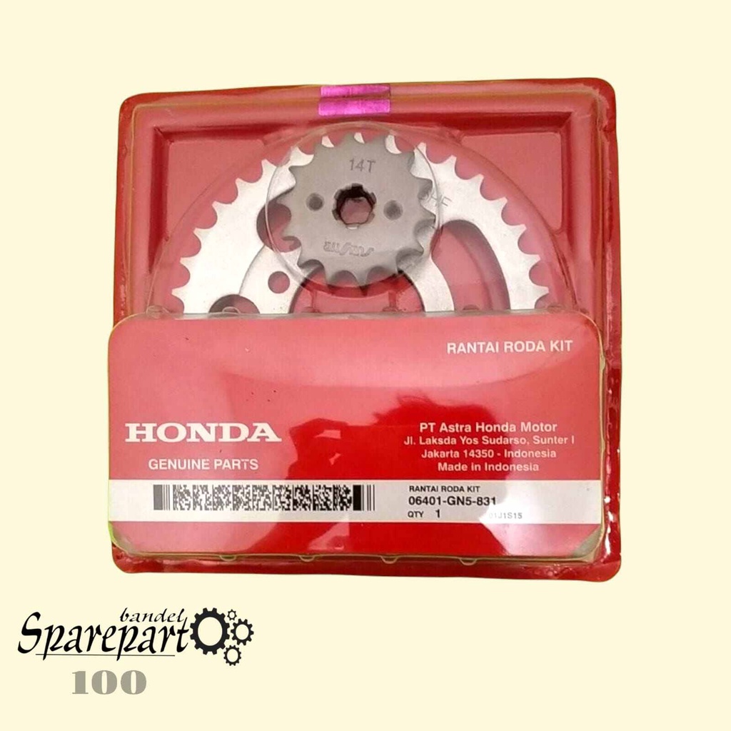 Gear set honda grand paket gir set grand paket rantai grand legenda