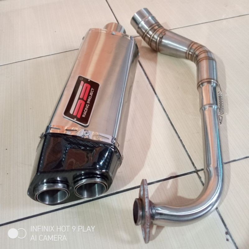 knalpot original SS racing CRz1 fullsystem for nmax aerox pcx