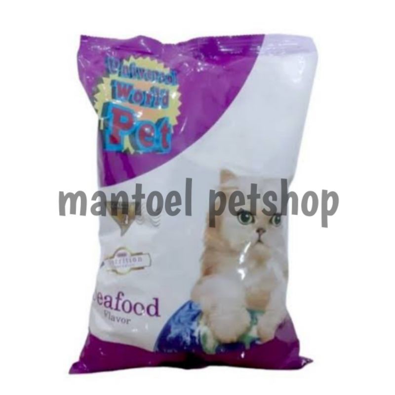 UNIVERSAL SEAFOOD MAKANAN KUCING DRY FOOD 1KG FRESPACK