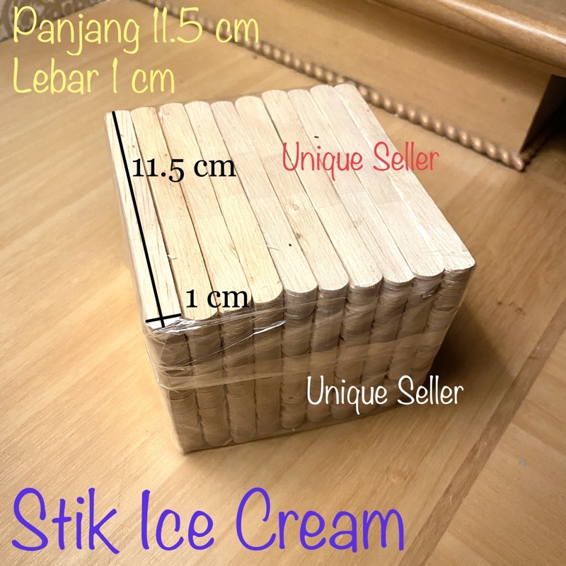 Stick Ice Cream Kayu isi -+ 500 pcs / Stik Es Krim / Stik Ice Cream Kayu isi -+ 500 pcs