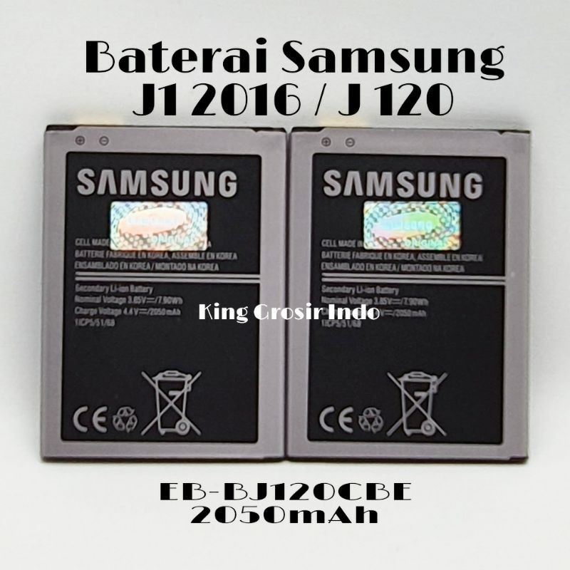 Baterai Samsung J1 2016 / J120 Original OEM EB-BJ120CBE Battery