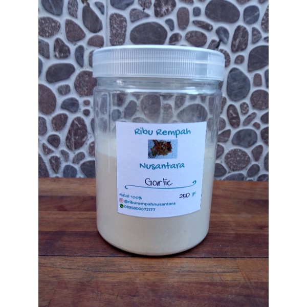 

250gr Bawang Putih bubuk / Garlic Powder Premium kemasan toples