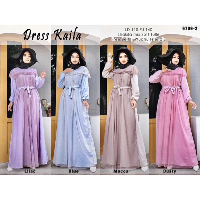 KAILA DRESS TULLE PREMIUM QUALITY