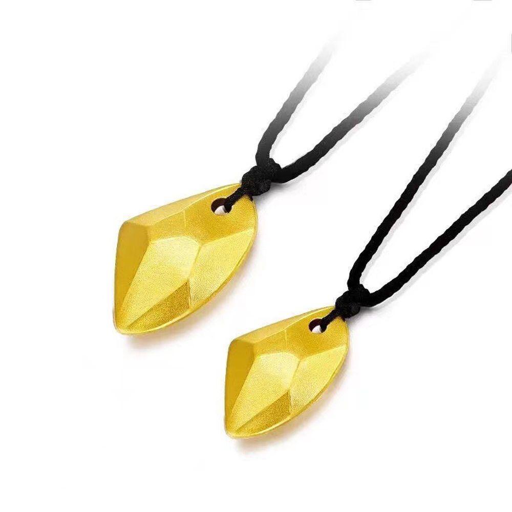 Needway Kalung Couple Gold Sweet Pandent Kreatif Elegan Untuk Wanita Gaya Korea Choker