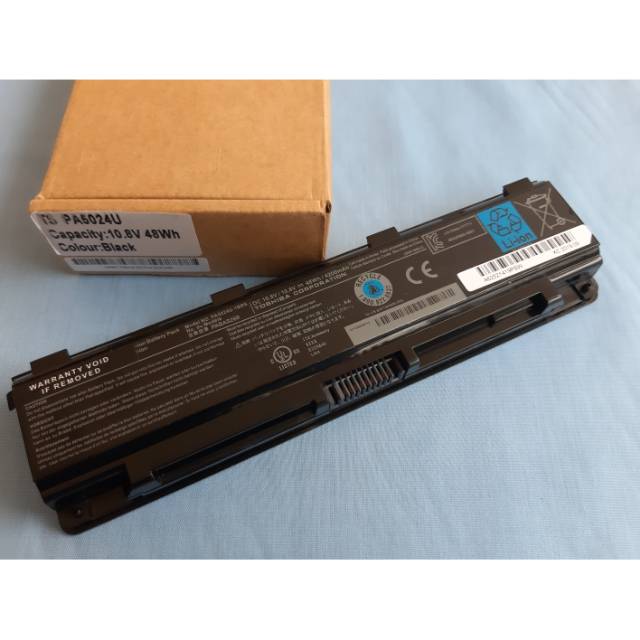 ORIGINAL BATERAI TOSHIBA C800 C840 C845 C850 C855 C870 L800 L830 L835 PA5024U