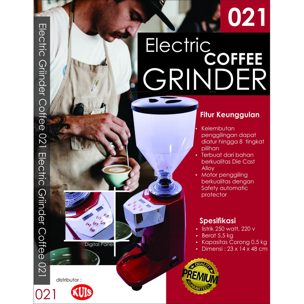 Coffee Bean Grinder automatic Digital Espresso 021