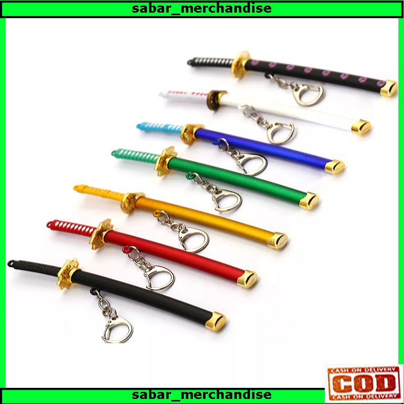 Gantungan Kunci Pedang Katana one piece / keychain anime / pedang zoro