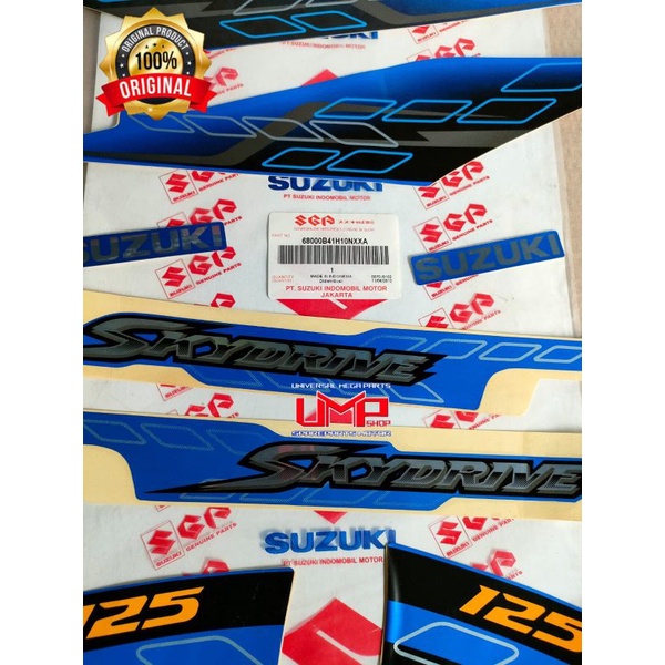 STRIPING STIKER BODY MOTOR SUZUKI SKYDRIVE ORIGINAL SGP