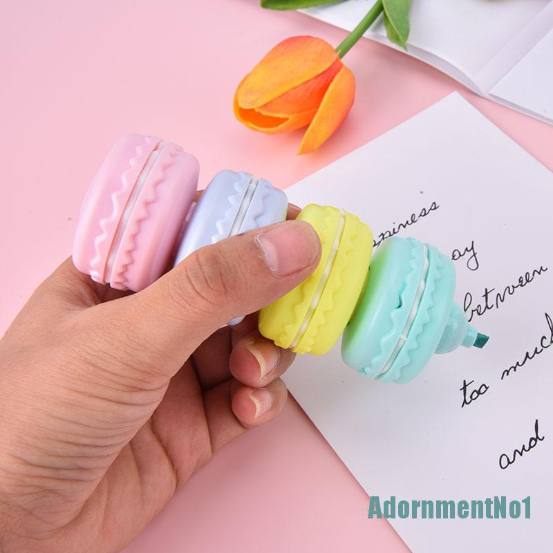 (AdornmentNo1) 6pcs / Set Spidol Highlighter Warna Macaron Fluorescent Untuk Gambar / Dekorasi Kue