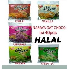 

NARAYA OAT CHOCO ISI 40PCS PRODUCT IMPORT MALAYSIA ANEKA RASA VANILLA COKLAT PANDAN UBI UNGU