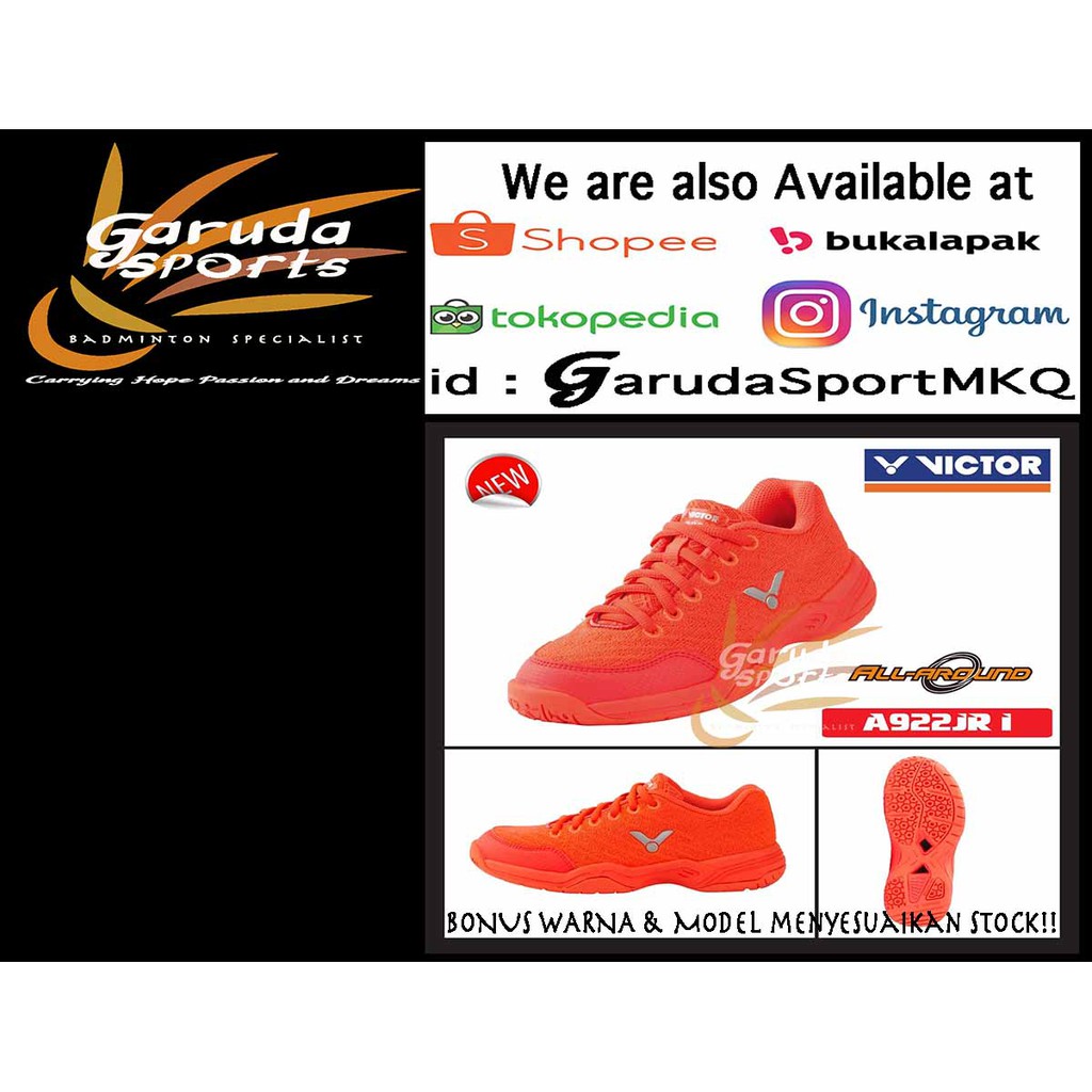 Sepatu Badminton Junior A922 JR Sepatu Anak-anak Victor A 922 JR