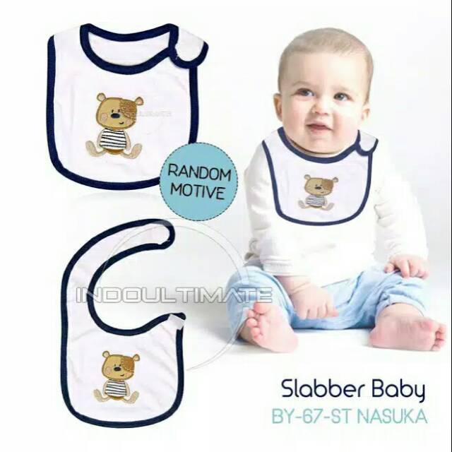 Slaber rekat baby &quot;POKO' isi 2pcs (tatakan makan bayi)