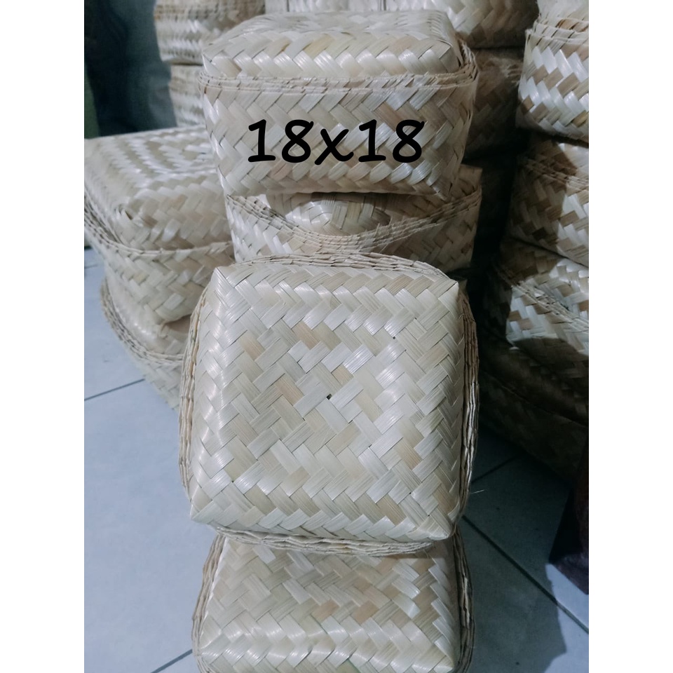 

[ Halodul ] besek bambu 18x18cm grosir termurah langsung produsen | besek bambu hampers lebaran