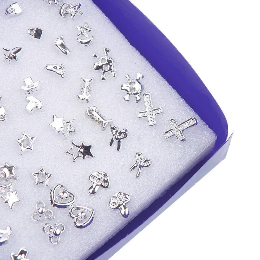 Timekey 24 Pasang Anting Tusuk Lapis Silver Bahan Plastik Untuk Wanita A1K7