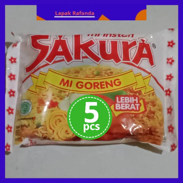 

MIE GORENG SAKURA/5 PCS