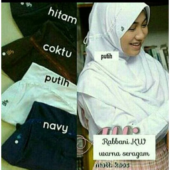 Bergo Rabbani KW - Jilbab Rabbani KW - Kerudung Rabbani KW