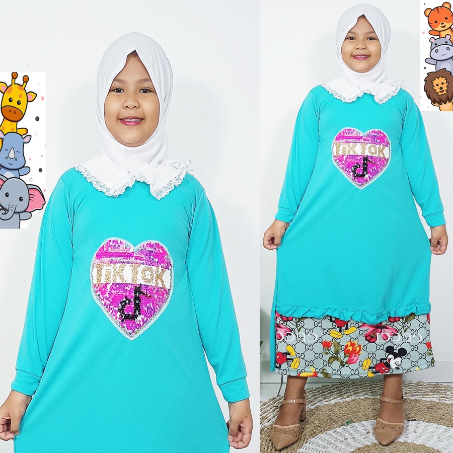 GAMIS JELITA ANAK TEMPELAN TIKKTOKK CANTIK CARLINA