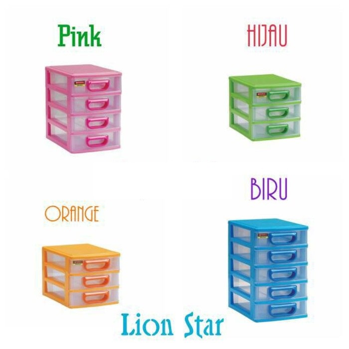 LIONSTAR EC 14 ESTIMA MINI CONTAINER M 4 LACI CABINET KECIL LION STAR
