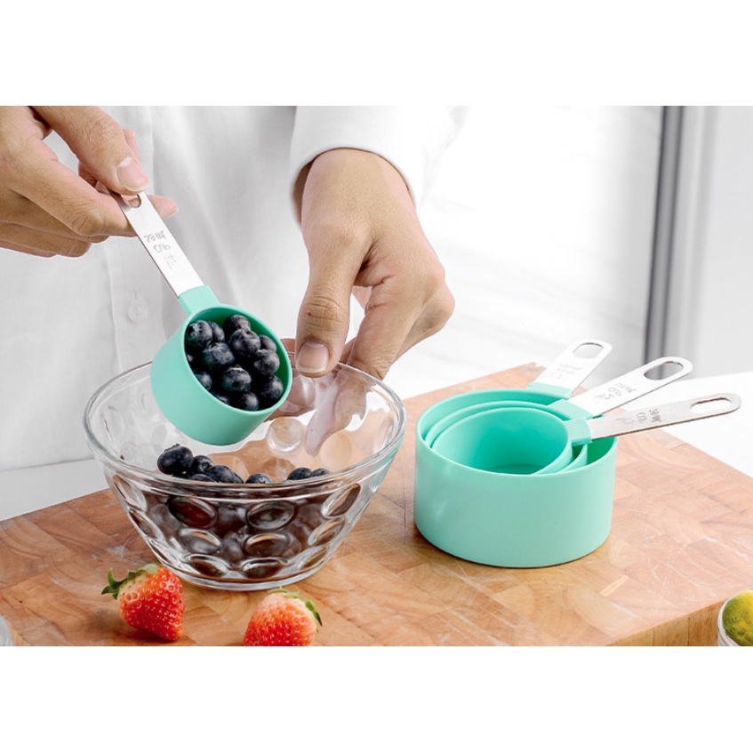 Adda Home - Premium Sekop Gelas Sendok Takar Baking Measuring Cup Set 4