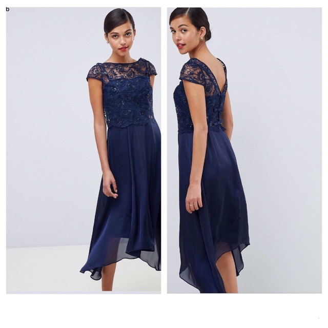 COAST JADE LACE MIDI DRESS