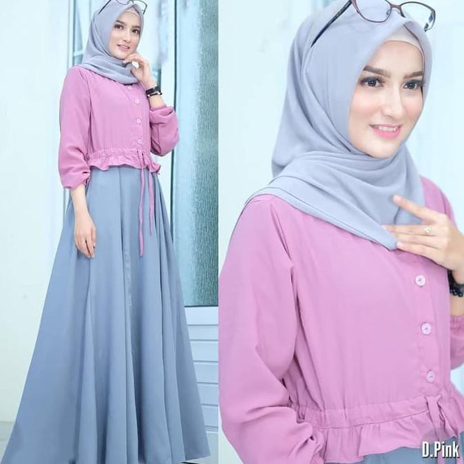 Anjani Dress Fashion Muslim Terbaru Baju Wanita Termurah
