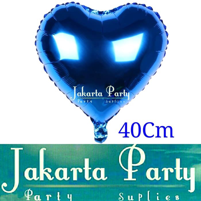 Balon Foil Love Biru / Balon Love / Balon Hati / Balon Valentine