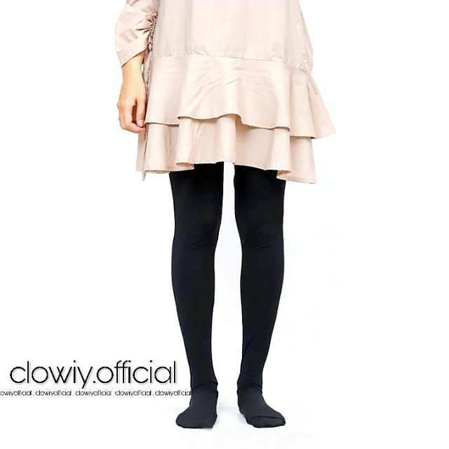 Clowiy Legging Wudhu Soft Rayon Kaos Premium