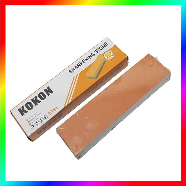 Batu asah amril KOKON kombinasi 8” inch serbaguna 200x50x25mm