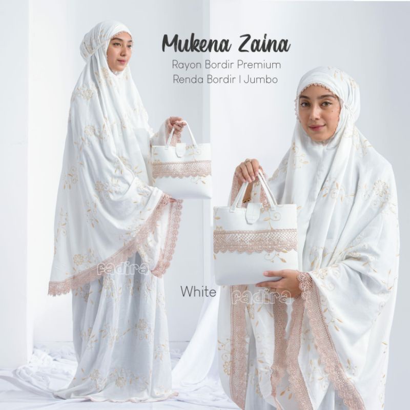 MUKENA PUTIH WHITE ANEKA MODEL ori by Fadira Collection | Mukenah Broken / White Zaina,Shalihah,Khad