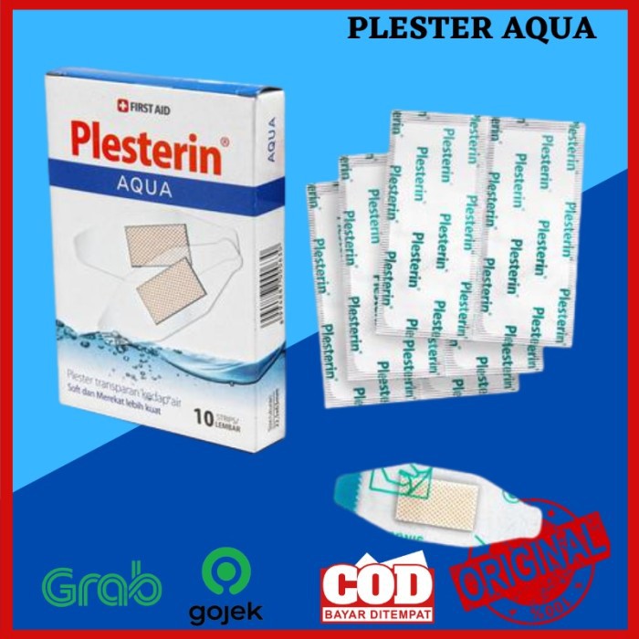 Onemed Plester Luka Transparan Plesterin Aqua Box isi 10 pcs