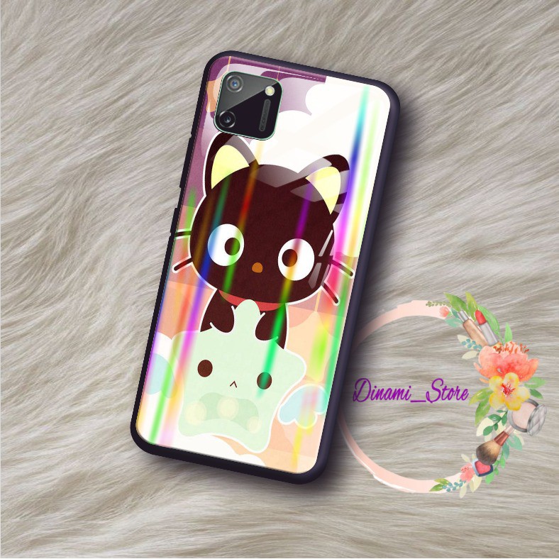 back case glass aurora coco cat vivoVivo Y91 Y17 Y12 Y15 Y93 Y95 Y81 Y83 Y71 Y53 y20 Y30 Y50 DST380