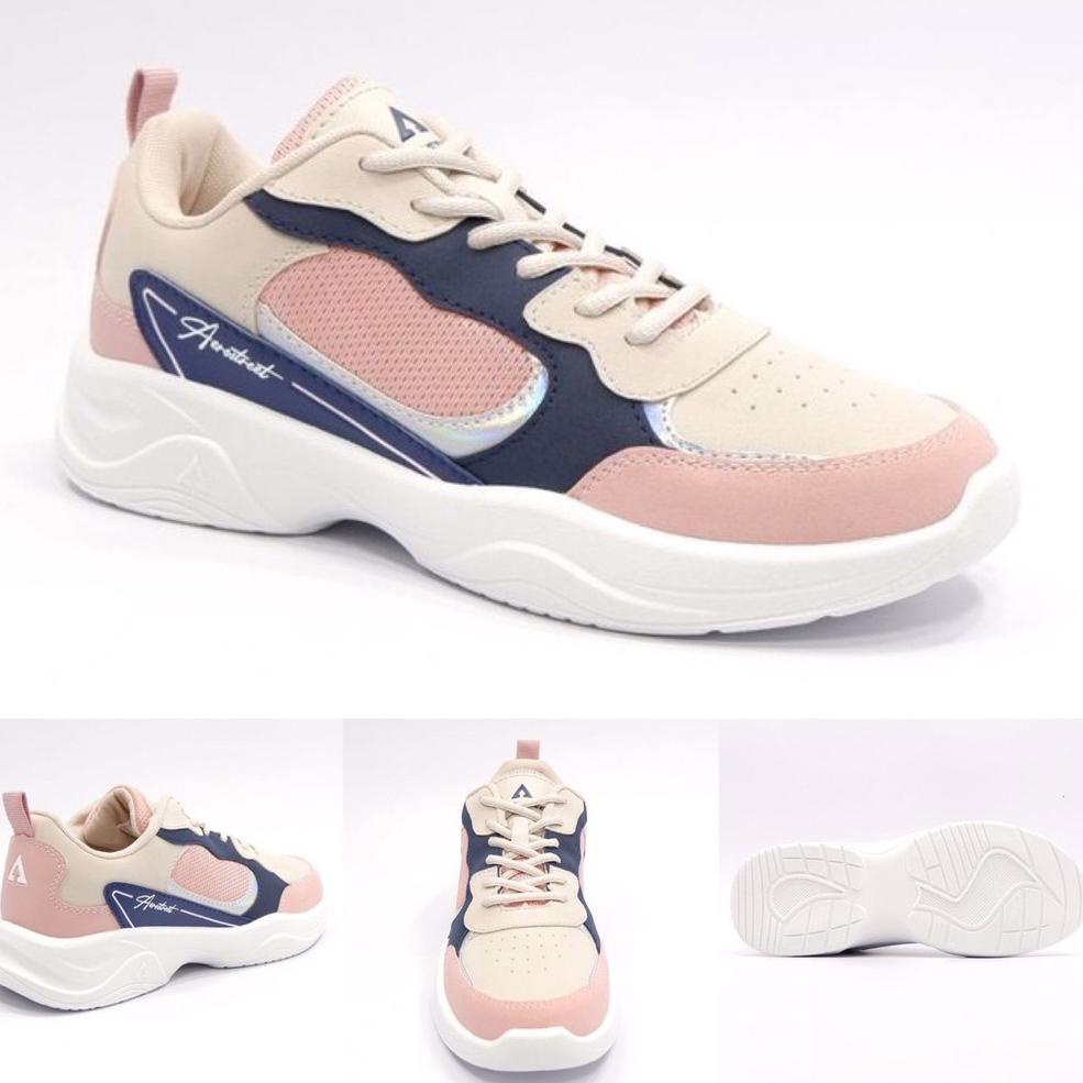 [KODE PRODUK H5919J] Aerostreet Ivy / Rose 36-40 - Sepatu Sneakers Casual Sport Wanita