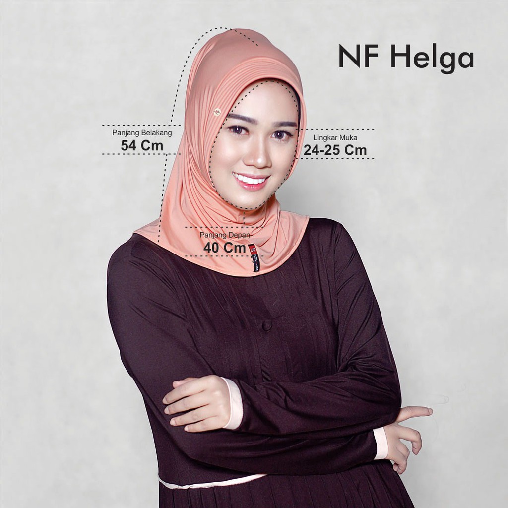 Nafisa Helga -Khimar Dewasa -Jilbab-Kerudung-Jilbab pendek- Hijab Instan