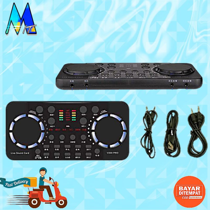 EXTERNAL SOUNDCARD AUDIO BLUETOOTH USB MIKROFON V300 PRO