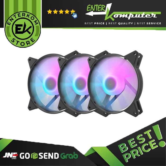 Aigo DarkFlash C6 RGB Black (3 Pack)