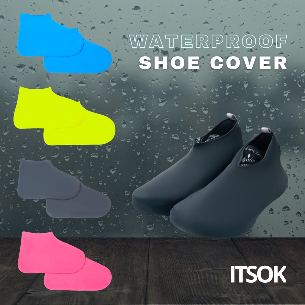 ITSOK Cover Shoes / Sarung Sepatu Karet / Pelindung Sepatu Anti Air Hujan Funcover /Bisa di Cuci