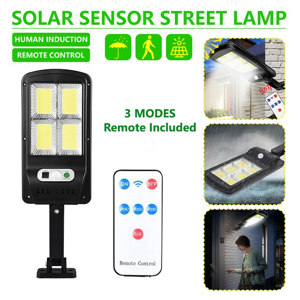 Lampu Solar COB LED Solar Induction Wall Lamp Street Light With Remote