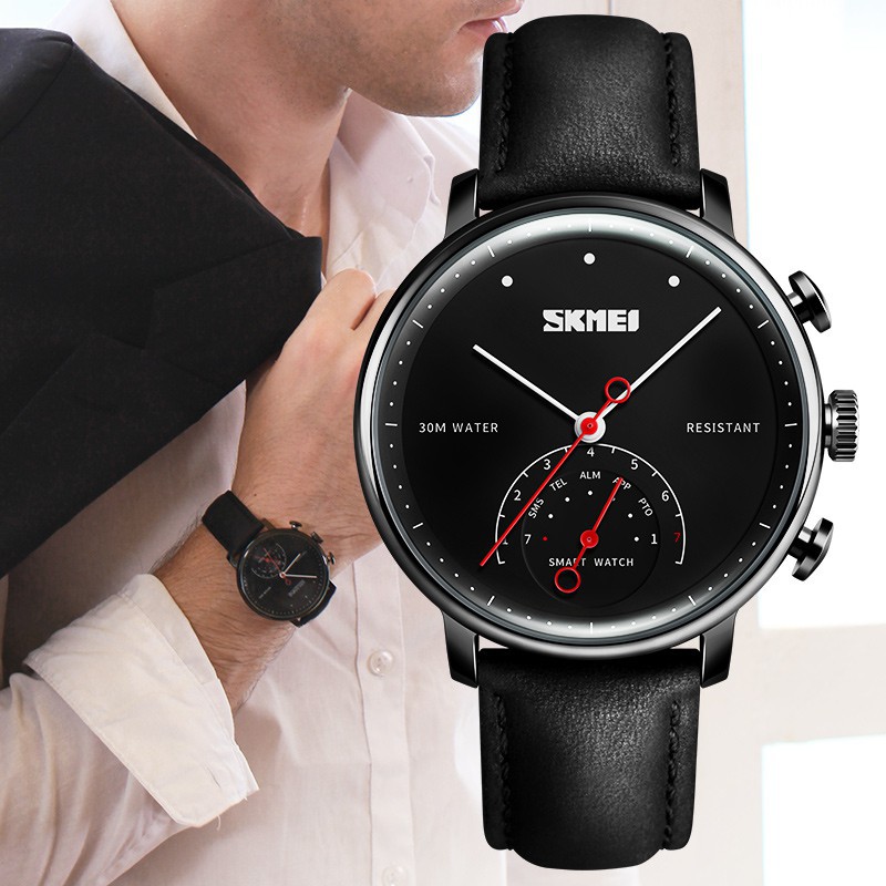 SKMEI Jam Tangan Analog Smartwatch  H8  Black